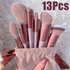13-Piece Professional Makeup Brush Set with Travel Pouch