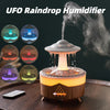 UFO Raindrop Humidifier with RGB LED Night Light & Essential Oil Diffuser