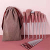 13-Piece Professional Makeup Brush Set with Travel Pouch